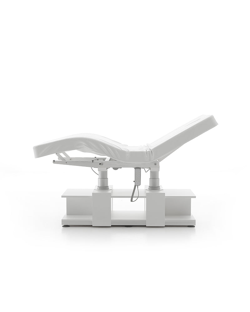 The Lumina - White massage treatment table - with motor